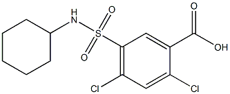 2,4-dichloro-5-(cyclohexylsulfamoyl)benzoic acid