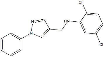 2,5-dichloro-N-[(1-phenyl-1H-pyrazol-4-yl)methyl]aniline