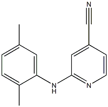 2-[(2,5-dimethylphenyl)amino]pyridine-4-carbonitrile