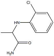 2-[(2-chlorophenyl)amino]propanamide Structure