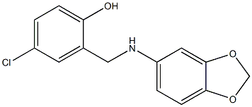 2-[(2H-1,3-benzodioxol-5-ylamino)methyl]-4-chlorophenol Structure