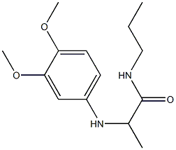 2-[(3,4-dimethoxyphenyl)amino]-N-propylpropanamide