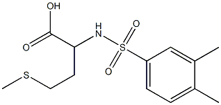 2-[(3,4-dimethylbenzene)sulfonamido]-4-(methylsulfanyl)butanoic acid