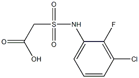 2-[(3-chloro-2-fluorophenyl)sulfamoyl]acetic acid