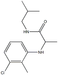 2-[(3-chloro-2-methylphenyl)amino]-N-(2-methylpropyl)propanamide
