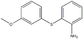 2-[(3-メトキシフェニル)チオ]アニリン 化学構造式