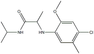 2-[(4-chloro-2-methoxy-5-methylphenyl)amino]-N-(propan-2-yl)propanamide