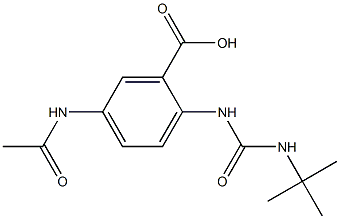 2-[(tert-butylcarbamoyl)amino]-5-acetamidobenzoic acid