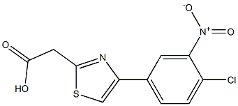 2-[4-(4-chloro-3-nitrophenyl)-1,3-thiazol-2-yl]acetic acid