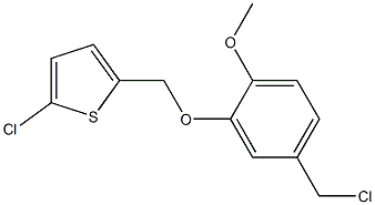 2-chloro-5-[5-(chloromethyl)-2-methoxyphenoxymethyl]thiophene