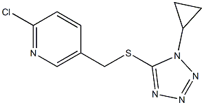 2-chloro-5-{[(1-cyclopropyl-1H-1,2,3,4-tetrazol-5-yl)sulfanyl]methyl}pyridine