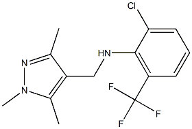 2-chloro-6-(trifluoromethyl)-N-[(1,3,5-trimethyl-1H-pyrazol-4-yl)methyl]aniline