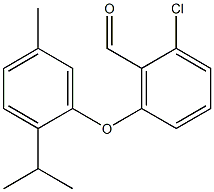 2-chloro-6-[5-methyl-2-(propan-2-yl)phenoxy]benzaldehyde