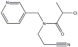 2-chloro-N-(2-cyanoethyl)-N-(pyridin-3-ylmethyl)propanamide