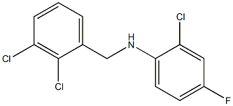 2-chloro-N-[(2,3-dichlorophenyl)methyl]-4-fluoroaniline