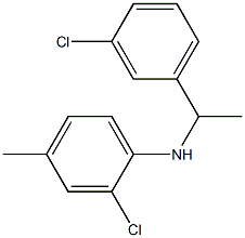 2-chloro-N-[1-(3-chlorophenyl)ethyl]-4-methylaniline