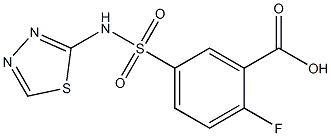 2-fluoro-5-(1,3,4-thiadiazol-2-ylsulfamoyl)benzoic acid