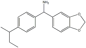 2H-1,3-benzodioxol-5-yl[4-(butan-2-yl)phenyl]methanamine Structure