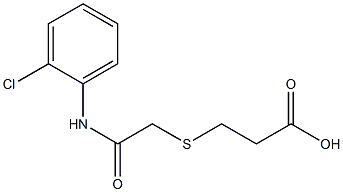 3-({2-[(2-chlorophenyl)amino]-2-oxoethyl}thio)propanoic acid
