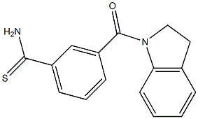 3-(2,3-dihydro-1H-indol-1-ylcarbonyl)benzenecarbothioamide