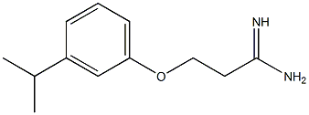 3-(3-isopropylphenoxy)propanimidamide