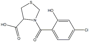 3-(4-chloro-2-hydroxybenzoyl)-1,3-thiazolidine-4-carboxylic acid