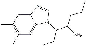 3-(5,6-dimethyl-1H-1,3-benzodiazol-1-yl)heptan-4-amine