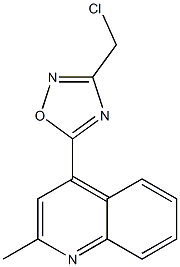 3-(chloromethyl)-5-(2-methylquinolin-4-yl)-1,2,4-oxadiazole