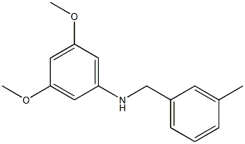 3,5-dimethoxy-N-[(3-methylphenyl)methyl]aniline