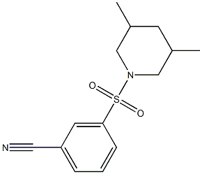 3-[(3,5-dimethylpiperidin-1-yl)sulfonyl]benzonitrile