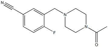3-[(4-acetylpiperazin-1-yl)methyl]-4-fluorobenzonitrile