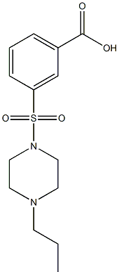 3-[(4-propylpiperazine-1-)sulfonyl]benzoic acid