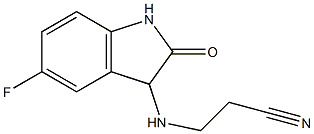 3-[(5-fluoro-2-oxo-2,3-dihydro-1H-indol-3-yl)amino]propanenitrile