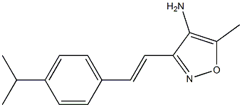 3-[(E)-2-(4-isopropylphenyl)vinyl]-5-methylisoxazol-4-amine