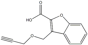 3-[(prop-2-yn-1-yloxy)methyl]-1-benzofuran-2-carboxylic acid Structure