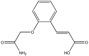 3-[2-(carbamoylmethoxy)phenyl]prop-2-enoic acid