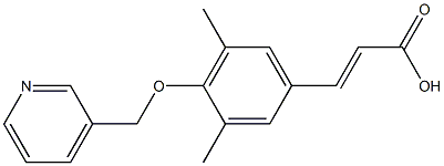 3-[3,5-dimethyl-4-(pyridin-3-ylmethoxy)phenyl]prop-2-enoic acid