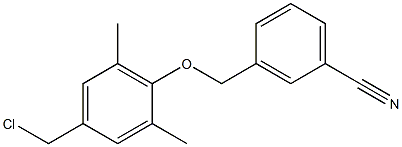 3-[4-(chloromethyl)-2,6-dimethylphenoxymethyl]benzonitrile