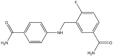 3-{[(4-carbamoylphenyl)amino]methyl}-4-fluorobenzamide