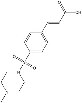 3-{4-[(4-methylpiperazine-1-)sulfonyl]phenyl}prop-2-enoic acid