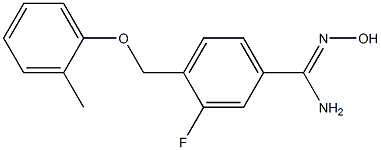 3-fluoro-N'-hydroxy-4-[(2-methylphenoxy)methyl]benzenecarboximidamide
