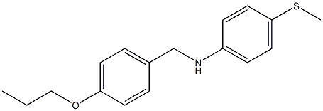 4-(methylsulfanyl)-N-[(4-propoxyphenyl)methyl]aniline
