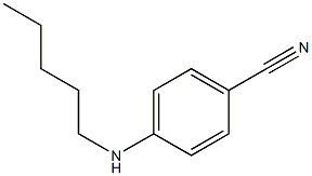 4-(ペンチルアミノ)ベンゾニトリル 化学構造式