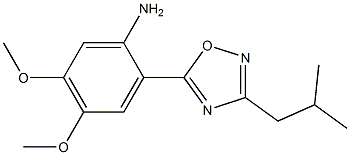 4,5-dimethoxy-2-[3-(2-methylpropyl)-1,2,4-oxadiazol-5-yl]aniline