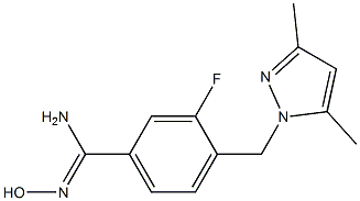 4-[(3,5-dimethyl-1H-pyrazol-1-yl)methyl]-3-fluoro-N'-hydroxybenzenecarboximidamide