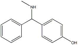4-[(methylamino)(phenyl)methyl]phenol 结构式