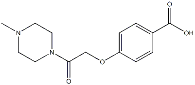 4-[2-(4-methylpiperazin-1-yl)-2-oxoethoxy]benzoic acid