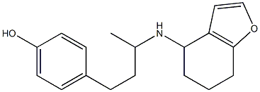4-[3-(4,5,6,7-tetrahydro-1-benzofuran-4-ylamino)butyl]phenol
