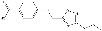 4-{[(3-propyl-1,2,4-oxadiazol-5-yl)methyl]thio}benzoic acid