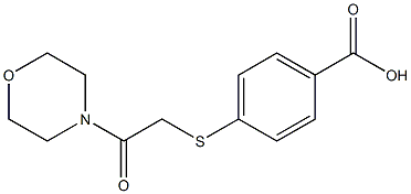 4-{[2-(morpholin-4-yl)-2-oxoethyl]sulfanyl}benzoic acid